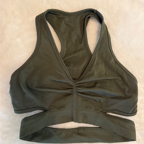Alphalete Olive Green Sports Bra - Picture 1 of 2